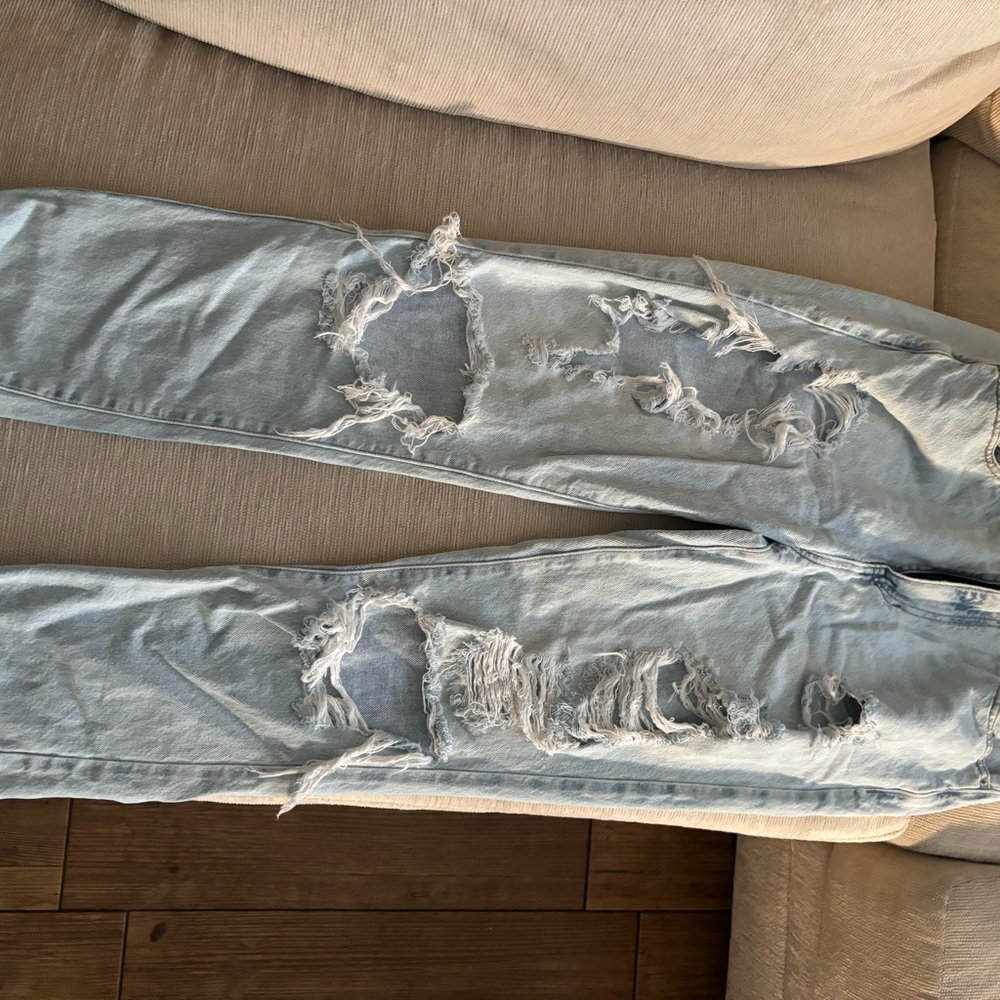 PacSun Blue Skinny Distressed Jeans
